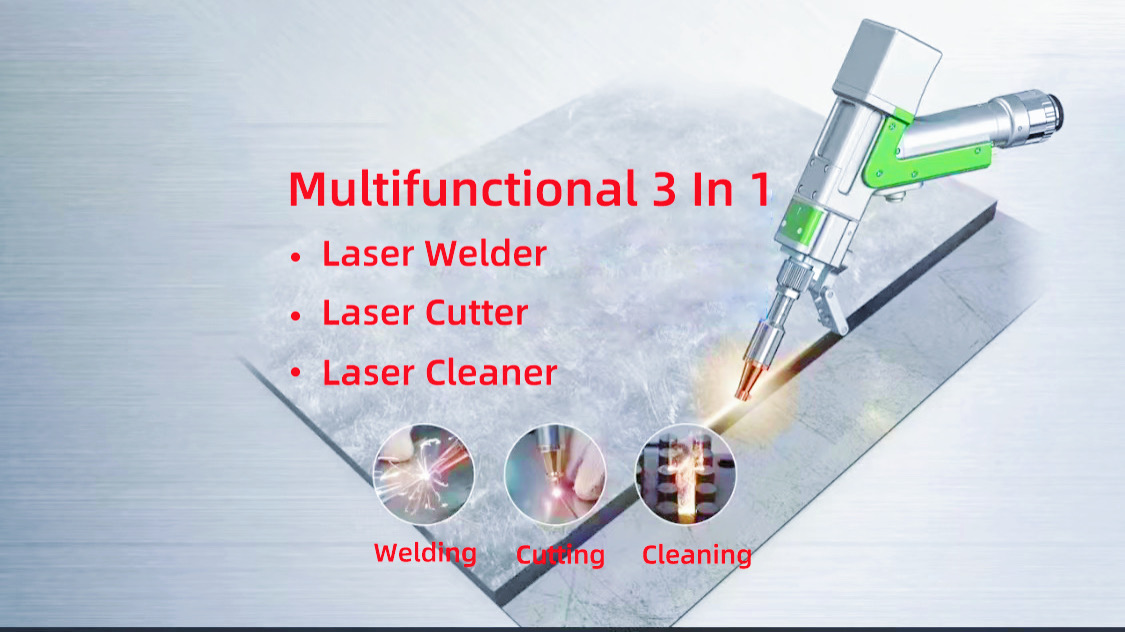 3 IN 1 Handheld Laser Cutting Welding Cleaning Machine