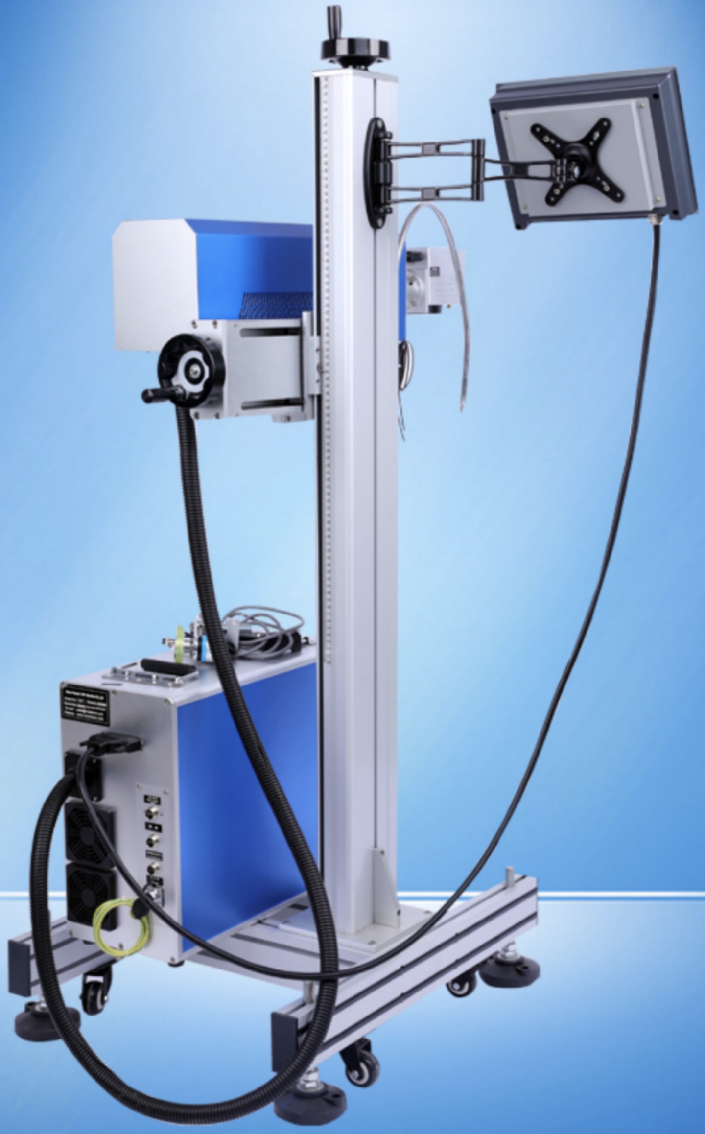 Smart LASER MARKING MACHINE Touch Screen Fiber Co2 UV Online Flying Laser Marking Machine For PE PPR PVC PIPE