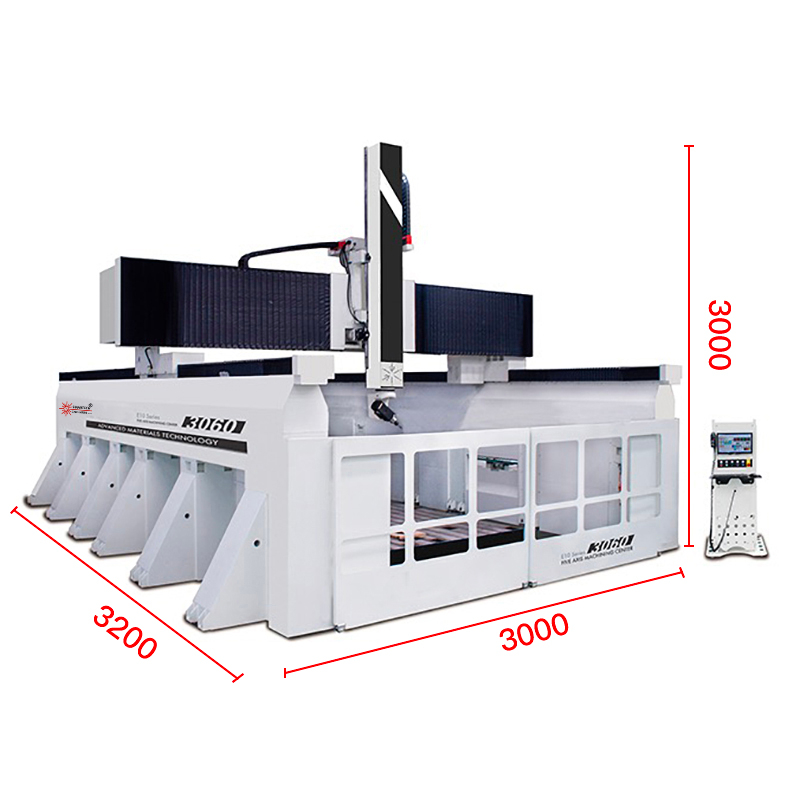 Auto Tools Changer Cnc 5 Axis CNC Router Machine With Cover Cnc Router for Moulds Making