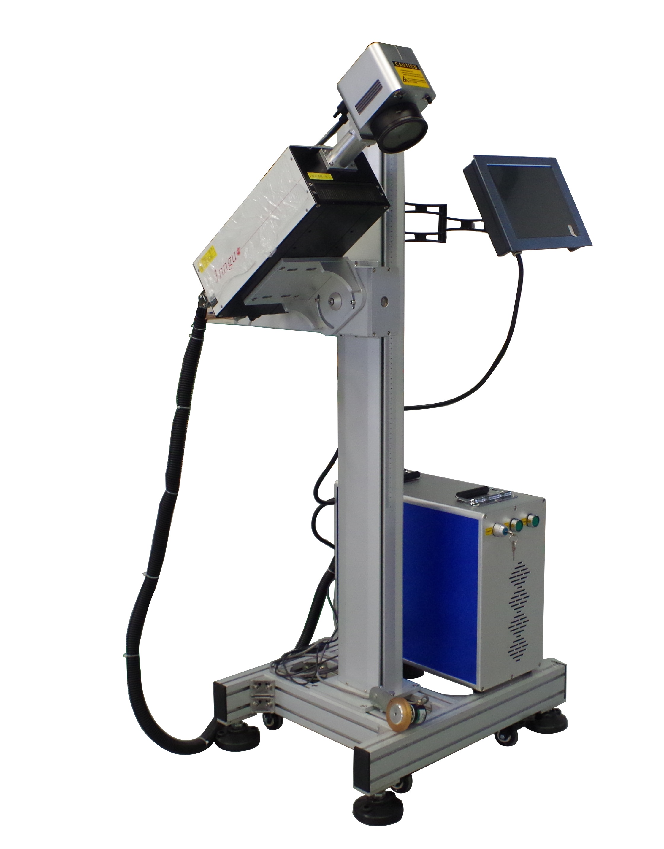 UV Laser Marking Machine 3W/5W With Auto Feeding System For Ultra Small Parts And Glass Bottles Plastic Marking