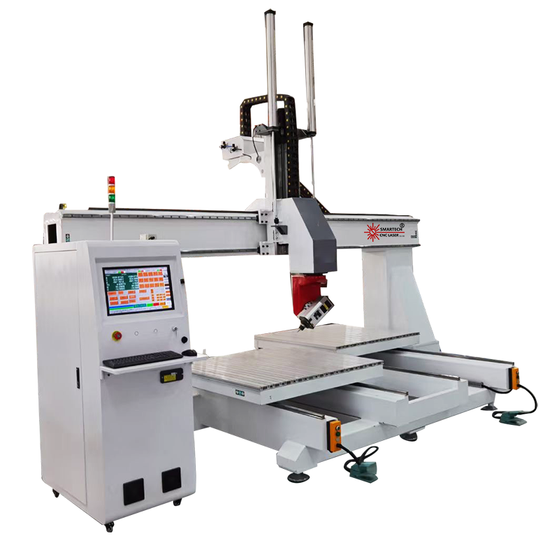Hot Sale Double Operations Woodworking 5 Axis CNC Router Milling 5 Axis CNC Router Machine for Foam Wood Plastic